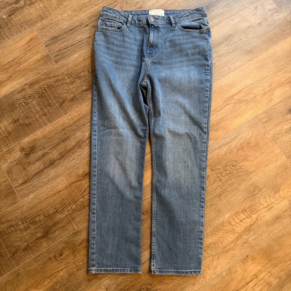 Fat Face‎ Women's 8 Straight Leg Blue Jeans Chesham Girlfriend Mid Wash Classic